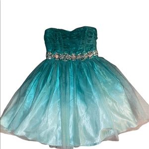 Teal Prom Dress